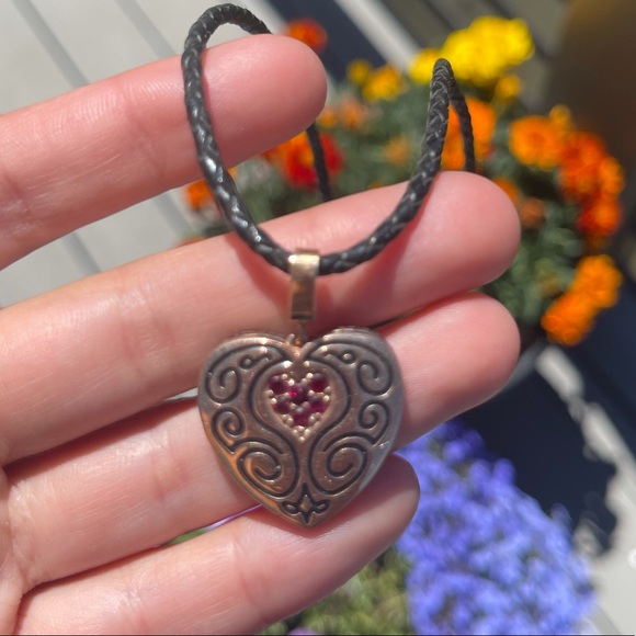 Rose Gold Ruby Heart - Picture 3 of 7